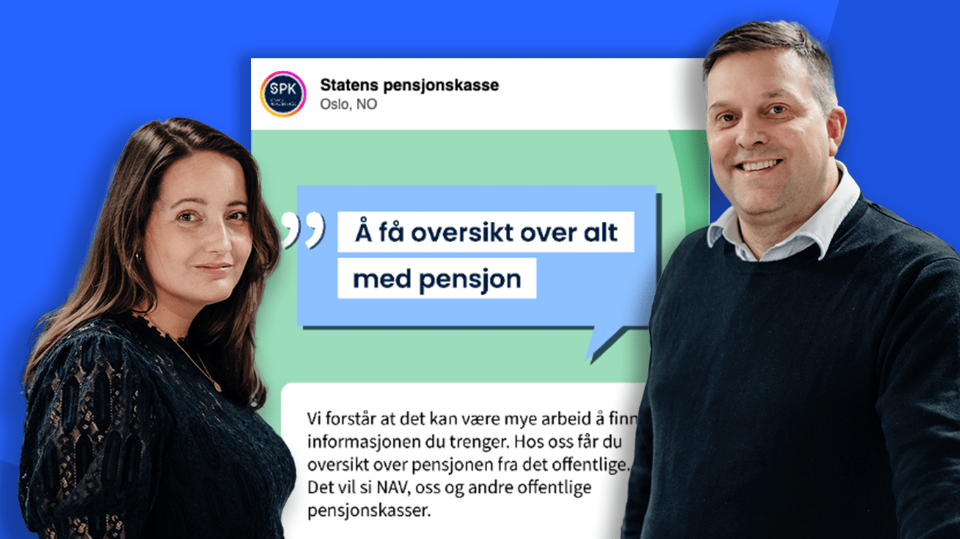 Portrettbilder av Beate Engelschiøn og Svein Rasmussen, pensjonseksperter i SPK